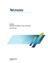 Tektronix SPG700 User manual