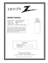 Zenith MBR3400 Series User manual