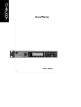 TC-Helicon Voiceworks User manual