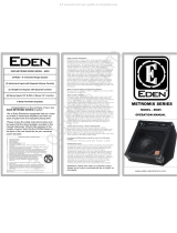 Eden EM25 METROMIX SERIES Operating instructions