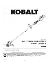 Kobalt 4V Lithium-ion Brushed String Trimmer KST 2540-06 User manual