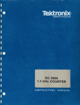 Tektronix DC 508A User manual