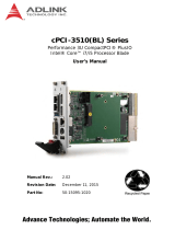 ADLINK Technology cPCI-3510 User manual