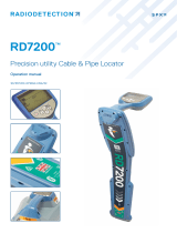 Radiodetection RD7200 Operating instructions