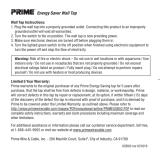 Prime PBES001  Operating instructions