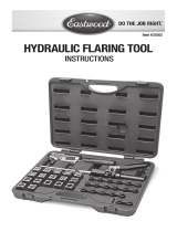 Eastwood Hydraulic Tubing Flaring Tool Set Operating instructions