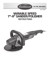 Eastwood Variable Speed 7-9 Inch Buffer Polisher Operating instructions