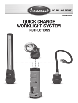 Eastwood Quick Change Worklight System Battery Pack Operating instructions