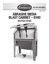 Eastwood Abrasive Media Blast Cabinet Operating instructions