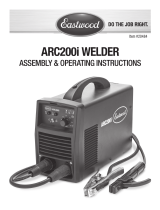 Eastwood ARC200 Stick Welder and TIG Welding Torch Operating instructions