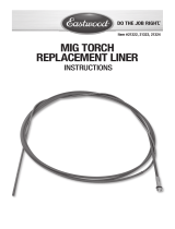 Eastwood MIG135 Welder Torch Liner Operating instructions