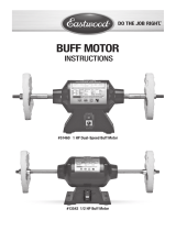 Eastwood 1/2 HP Buff Motor Operating instructions