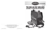 Eastwood Pro Fab Kit TIG 200 AC/DC Welder & Versa Cut 60 Plasma Cutter Operating instructions