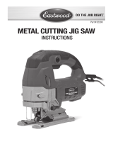 Eastwood Metal Cutting Jig Saw Operating instructions