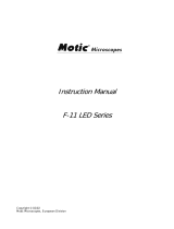 Motic F11 Series User manual