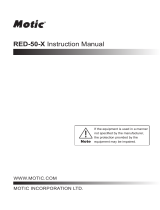 Motic RED50X User manual
