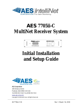 AES IntelliNet MultiNet 7705ii-C Installation guide