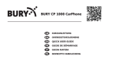 BURY CP 1000 CarPhone Owner's manual