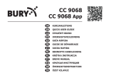 BURY CC 9068 Owner's manual