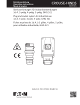 Eaton 16A CEAG IEC 60309 Heavy Duty Industrial Pin and Sleeve Devices Operating instructions