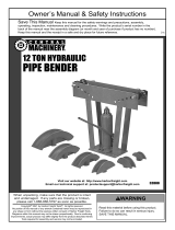 Central Machinery 12 Ton Hydraulic Pipe Bender Owner's manual