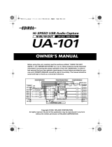 Edirol UA-101 Owner's manual