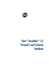 Palm VersaMail 2.5 User manual