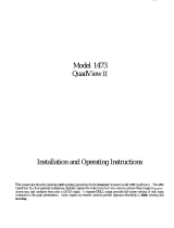 American Dynamics AD1473 Installation And Operating Instructions Manual