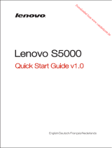 Lenovo Lenovo S5000 Quick start guide