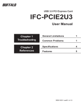 Buffalo IFC-PCIE2U3 Owner's manual