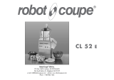 Robot Coupe CL 52 E Operating Instructions Manual