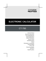 Citizen CT-780 Owner's manual
