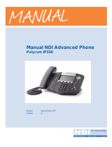 Polycom SoundPoint IP550 User manual