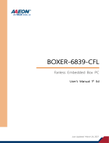 Aaeon BOXER-6839-CFL User manual