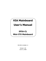 VIA Technologies EPIA-CL Mini-ITX Mainboard User manual