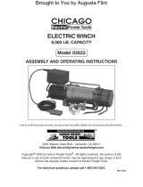 Chicago Electric 03633 Assembly And Operating Instructions Manual
