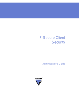 F-SECURE CLIENT SECURITY 7.00 Owner's manual