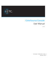 ETC ColorSource 20 User manual