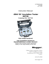 Megger MIT30 User manual