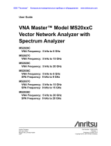 Anritsu VNA Master MS2037C User manual