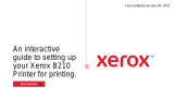Xerox B210 Installation guide