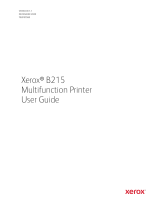 Xerox B215 User guide
