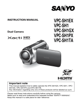 Sanyo Xacti VPC-SH1 User manual