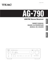 TEAC AG-790 Owner's manual