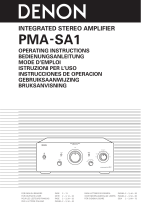Denon PMA-SA1 User manual