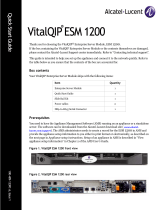 Alcatel-Lucent VitalQIP ESM 1200 Quick start guide