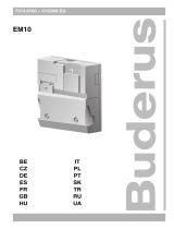 Buderus EM10 User manual