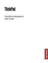 Lenovo ThinkPad TrackPoint Keyboard II User manual