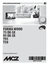 MCZ FORMA WOOD 95 DX-SX Installation and User Manual