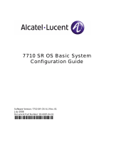 Alcatel-Lucent 7710 SR SONET Configuration manual
